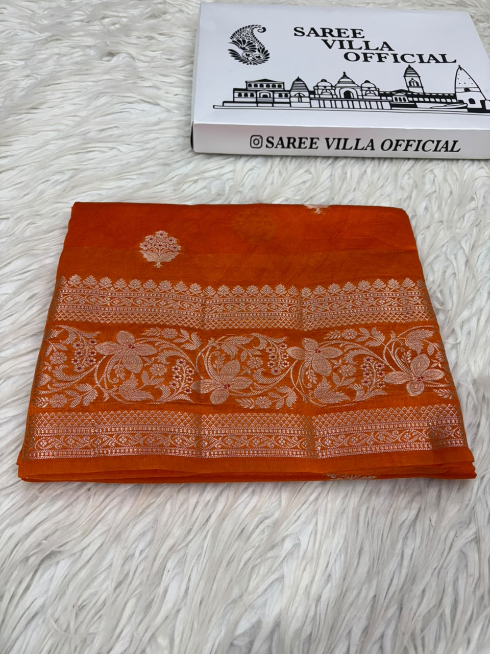 Premium Viscose Silk Allover Zari Weave Buta Pattern Design Saree