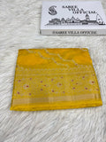 Premium Viscose Silk Allover Zari Weave Jaal Pattern Design Saree
