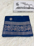 Premium Viscose Silk Allover Zari Weave Buta Pattern Design Saree