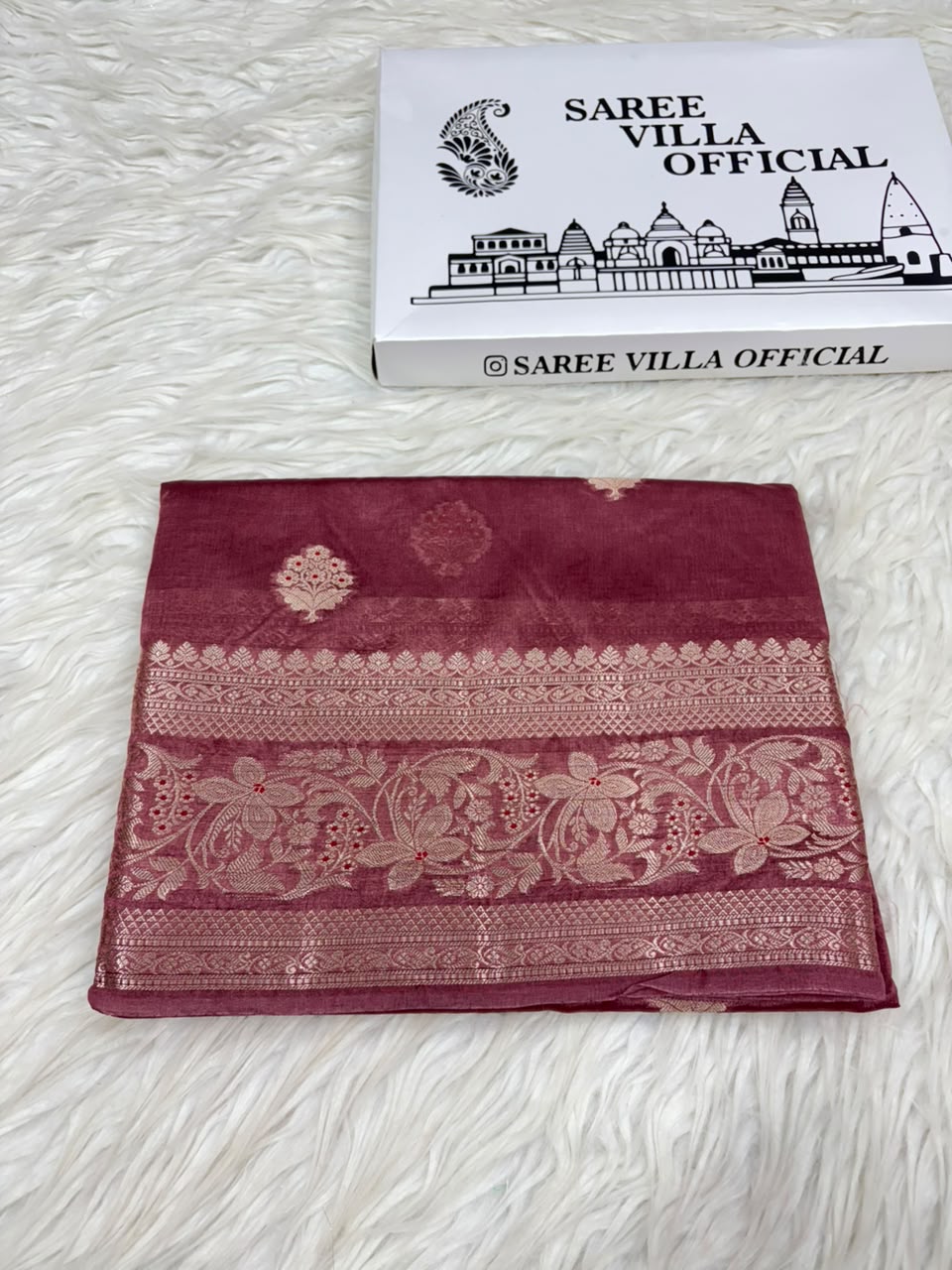 Premium Viscose Silk Allover Zari Weave Buta Pattern Design Saree