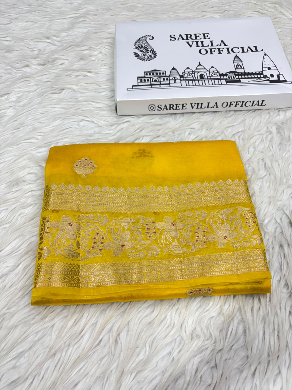 Premium Viscose Silk Allover Zari Weave Buta Pattern Design Saree