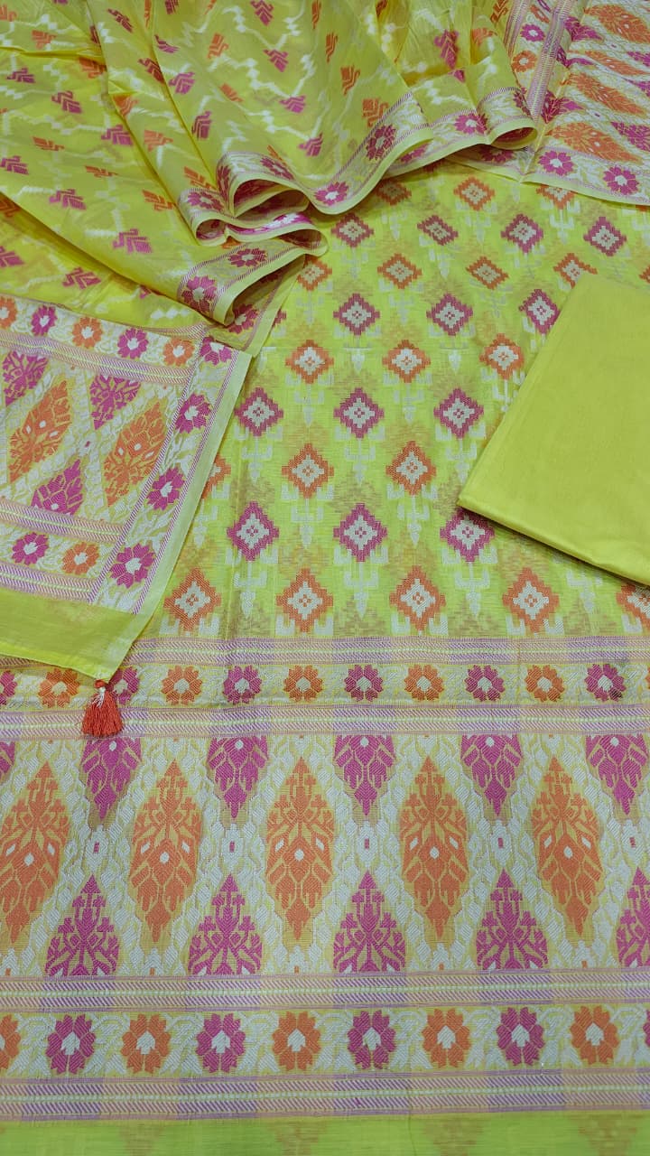 Mercerised cotton 3pc suit