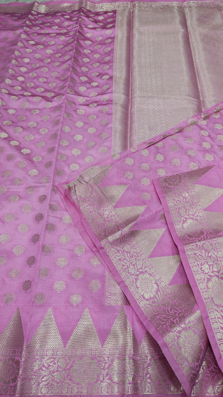 Dupion silk saree