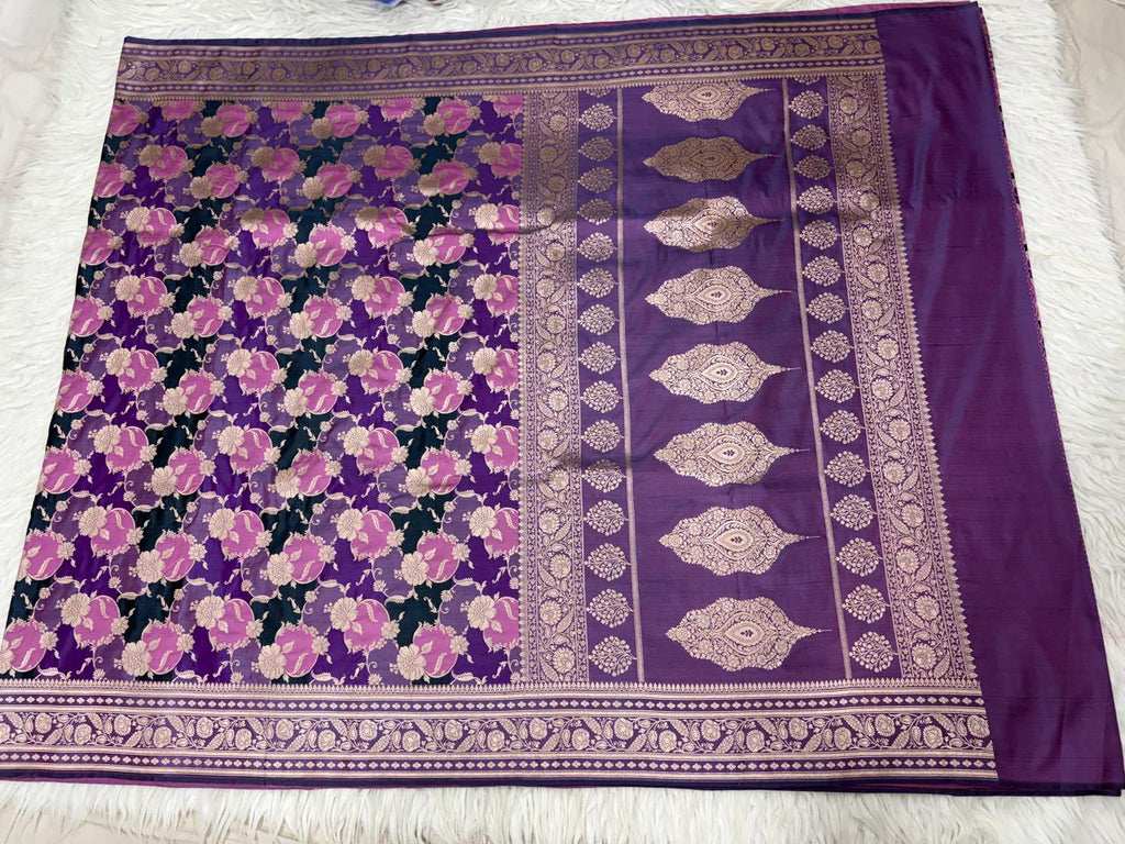 Mashru Katan Rangkat Banarasi Border Saree