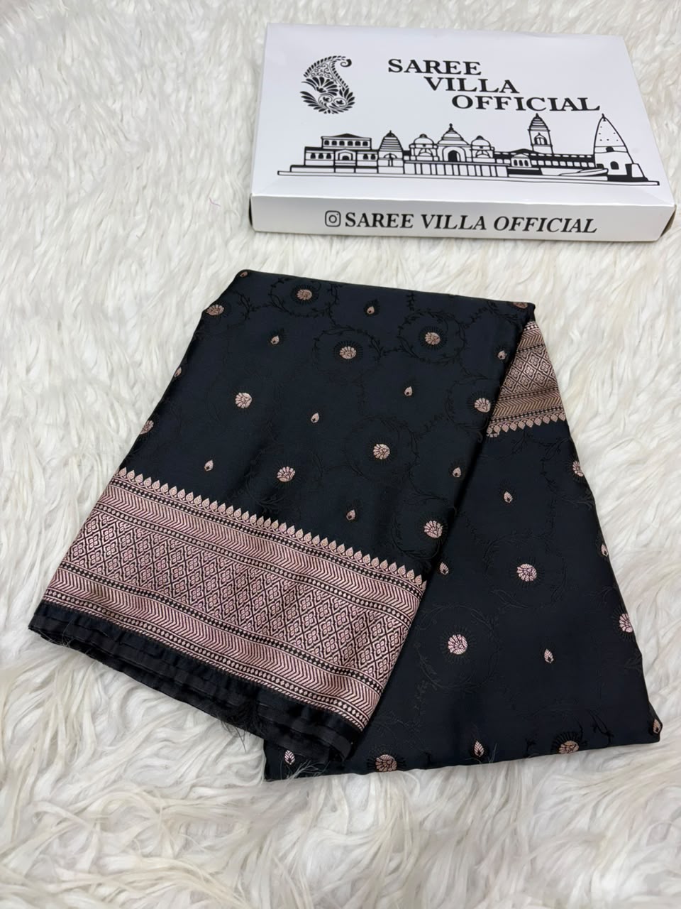 Premium Banarasi Mashru Katan Silk Saree Allover Zari Minakari Weave