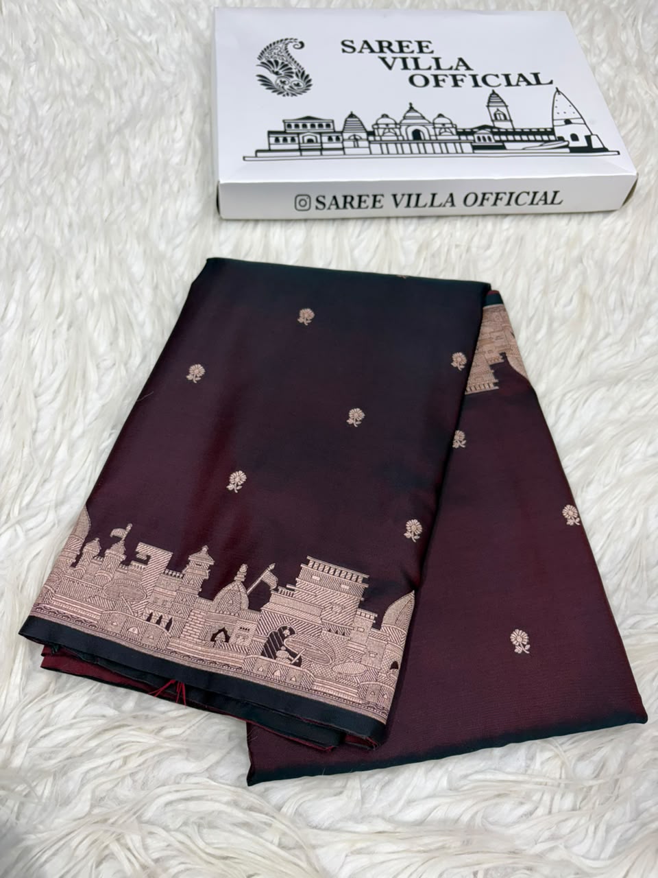 Premium Banarasi Mashru Katan Silk Saree Allover Zari Minakari Weave