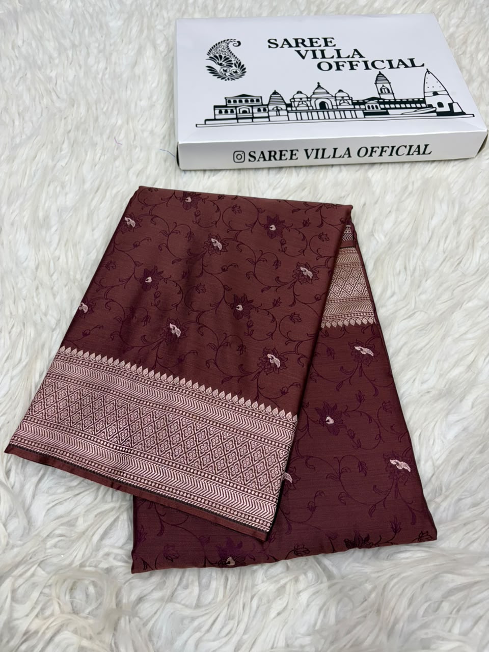 Premium Banarasi Mashru Katan Silk Saree Allover Zari Minakari Weave