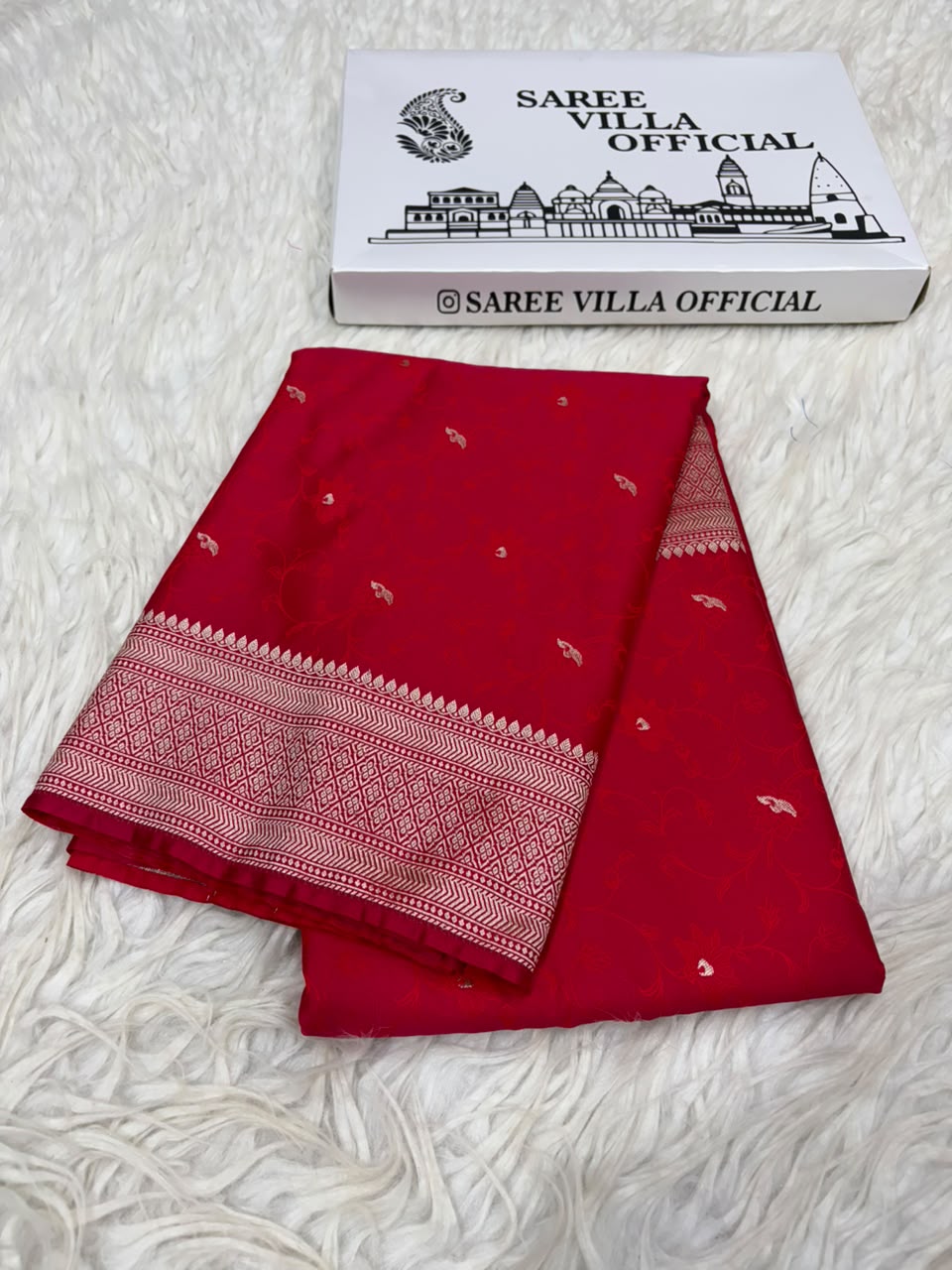 Premium Banarasi Mashru Katan Silk Saree Allover Zari Minakari Weave