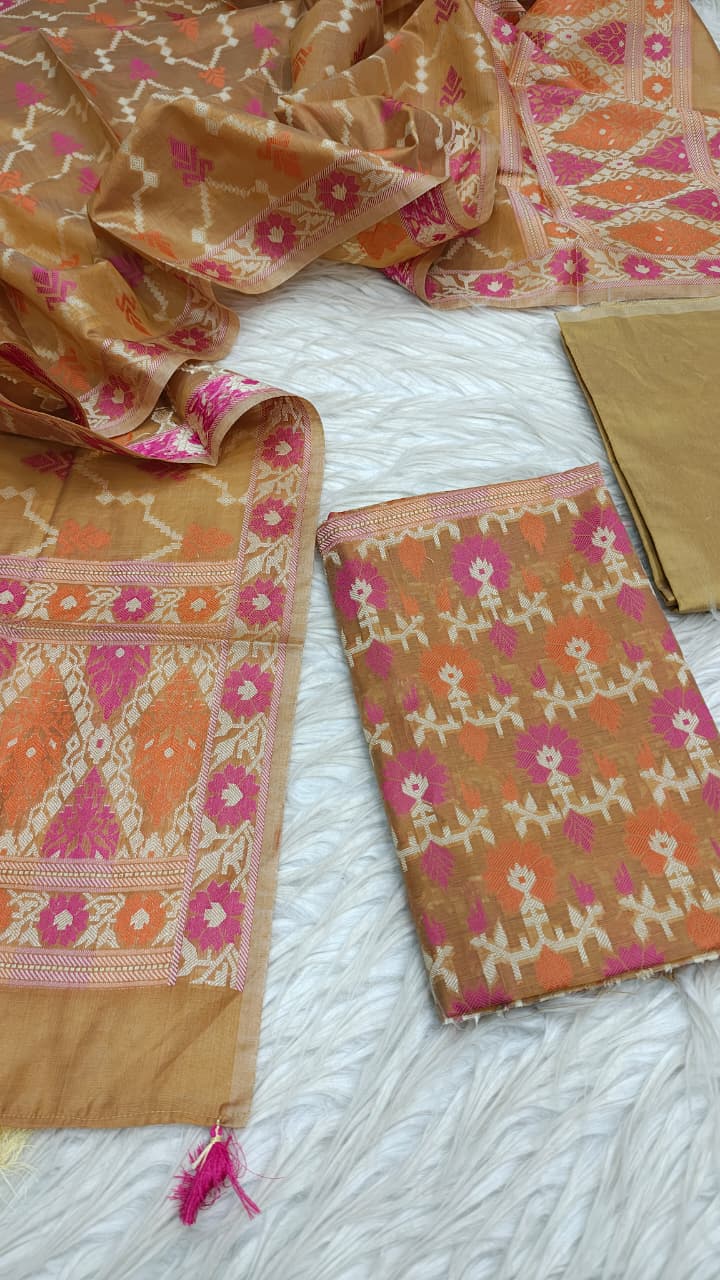 Mercerised cotton 3pc suit