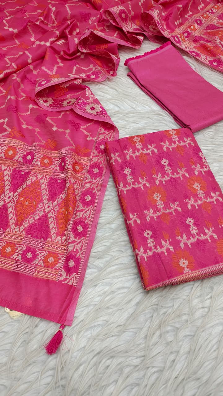 Mercerised cotton 3pc suit
