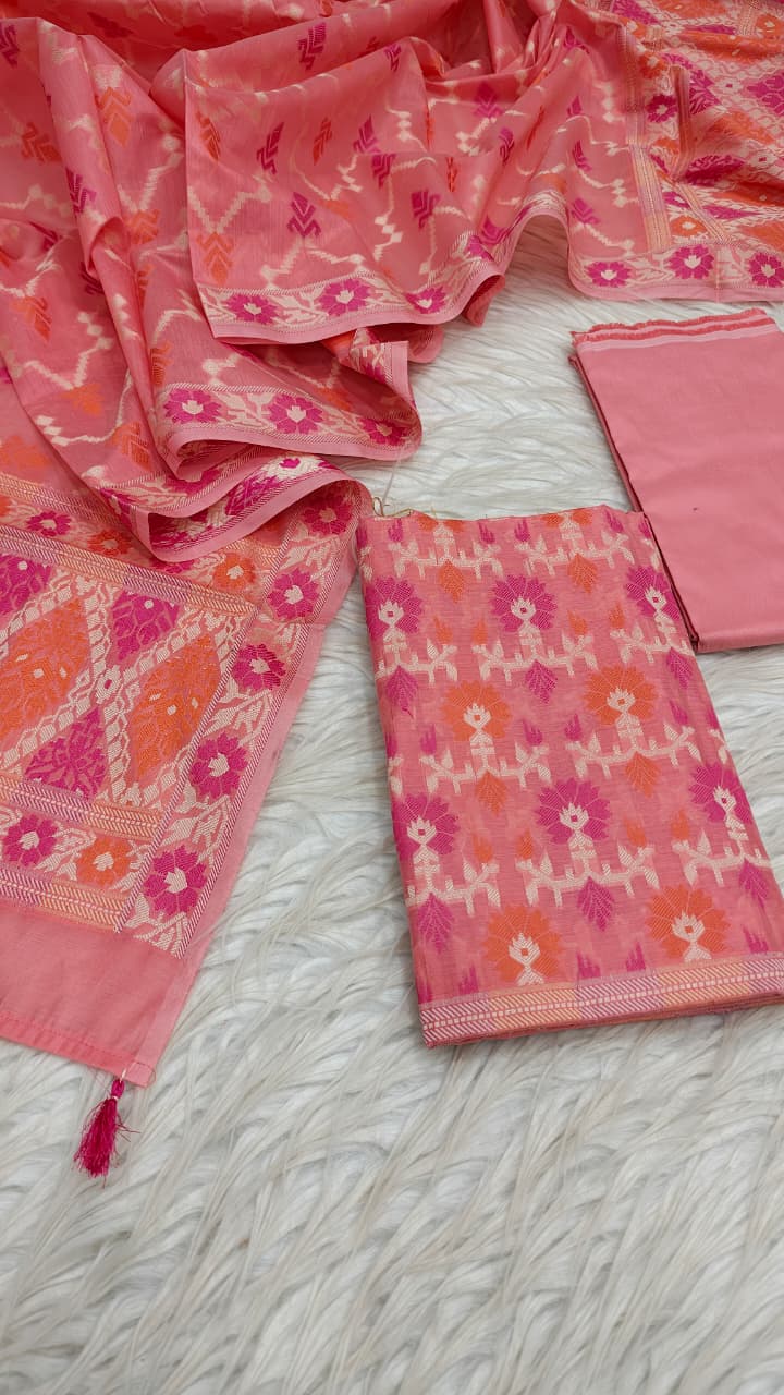 Mercerised cotton 3pc suit