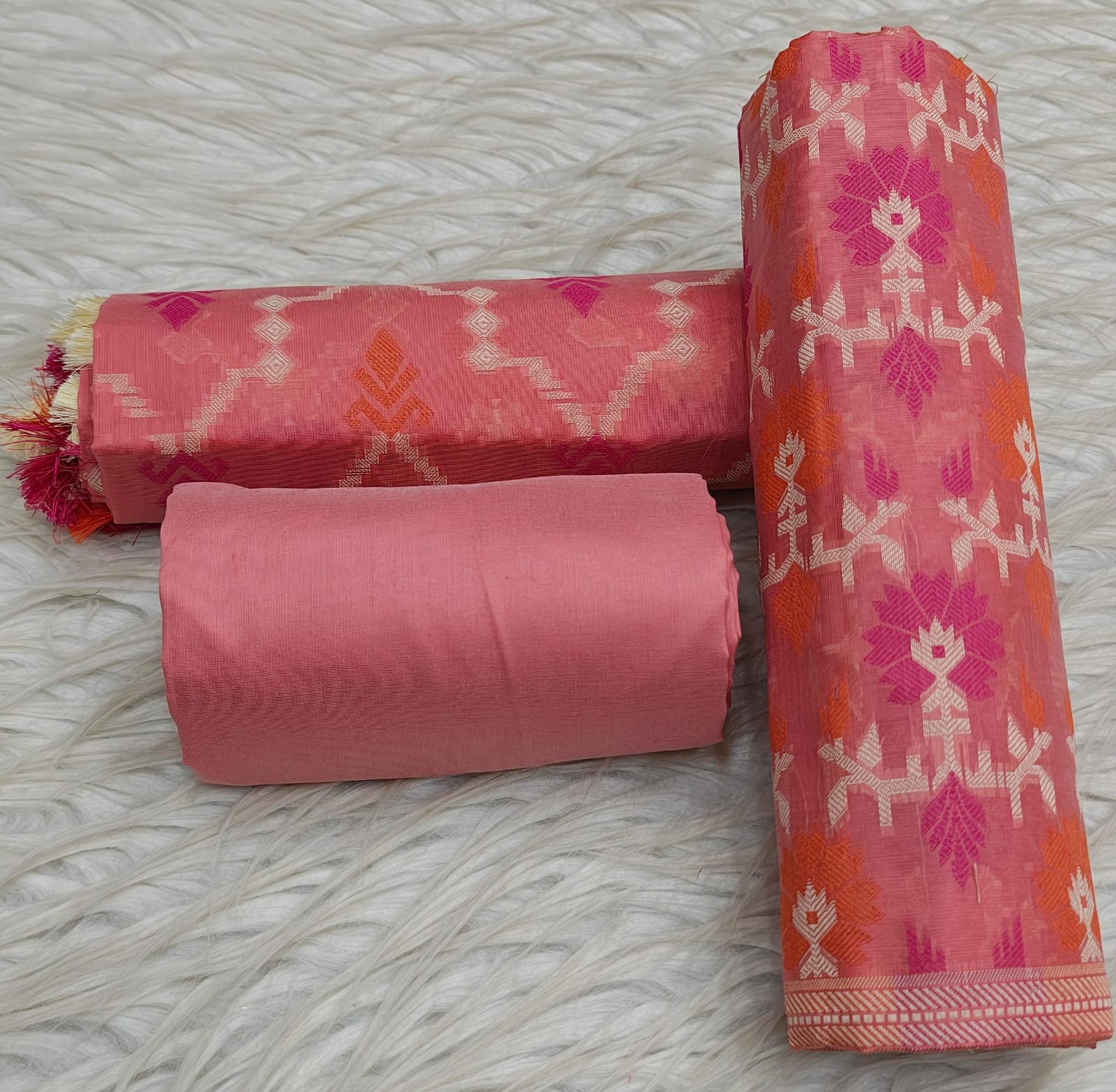 Mercerised cotton 3pc suit