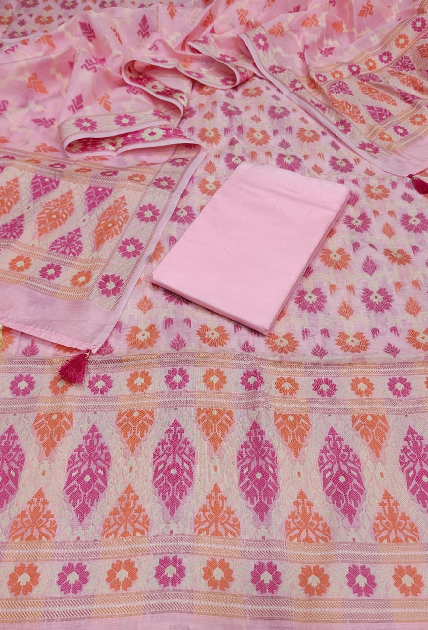 Mercerised cotton 3pc suit