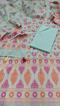Mercerised cotton 3pc suit