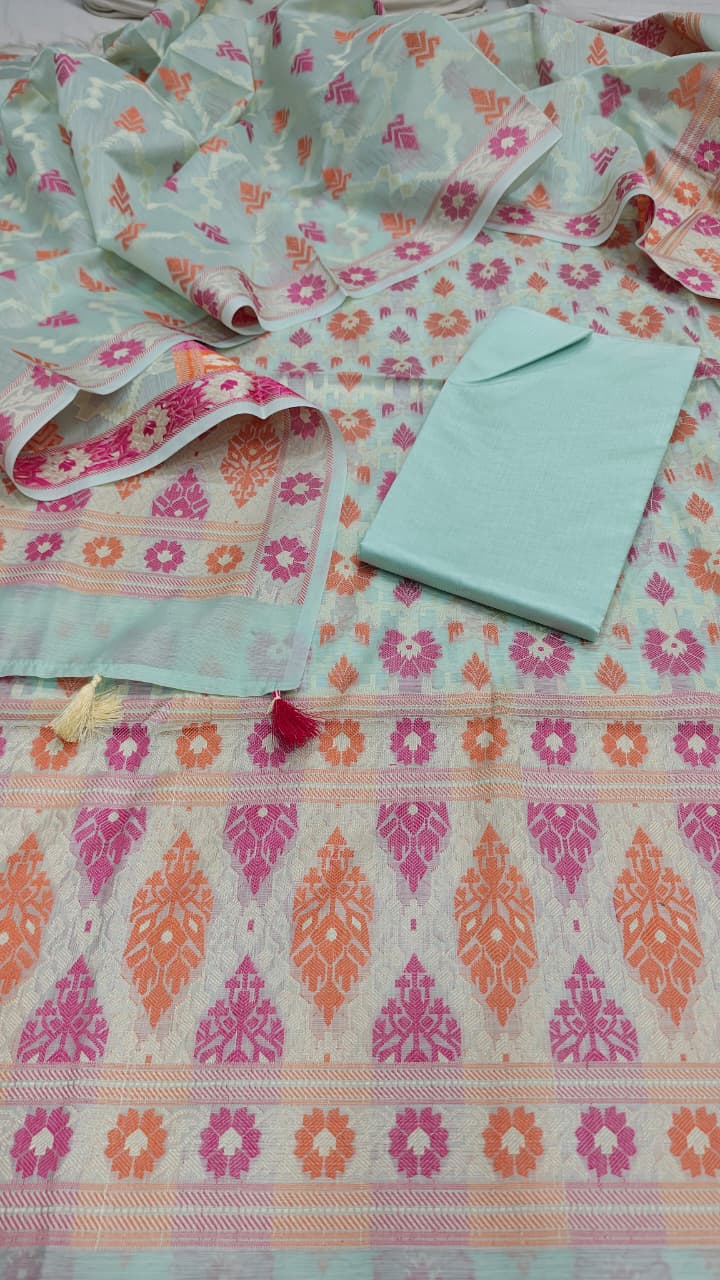 Mercerised cotton 3pc suit