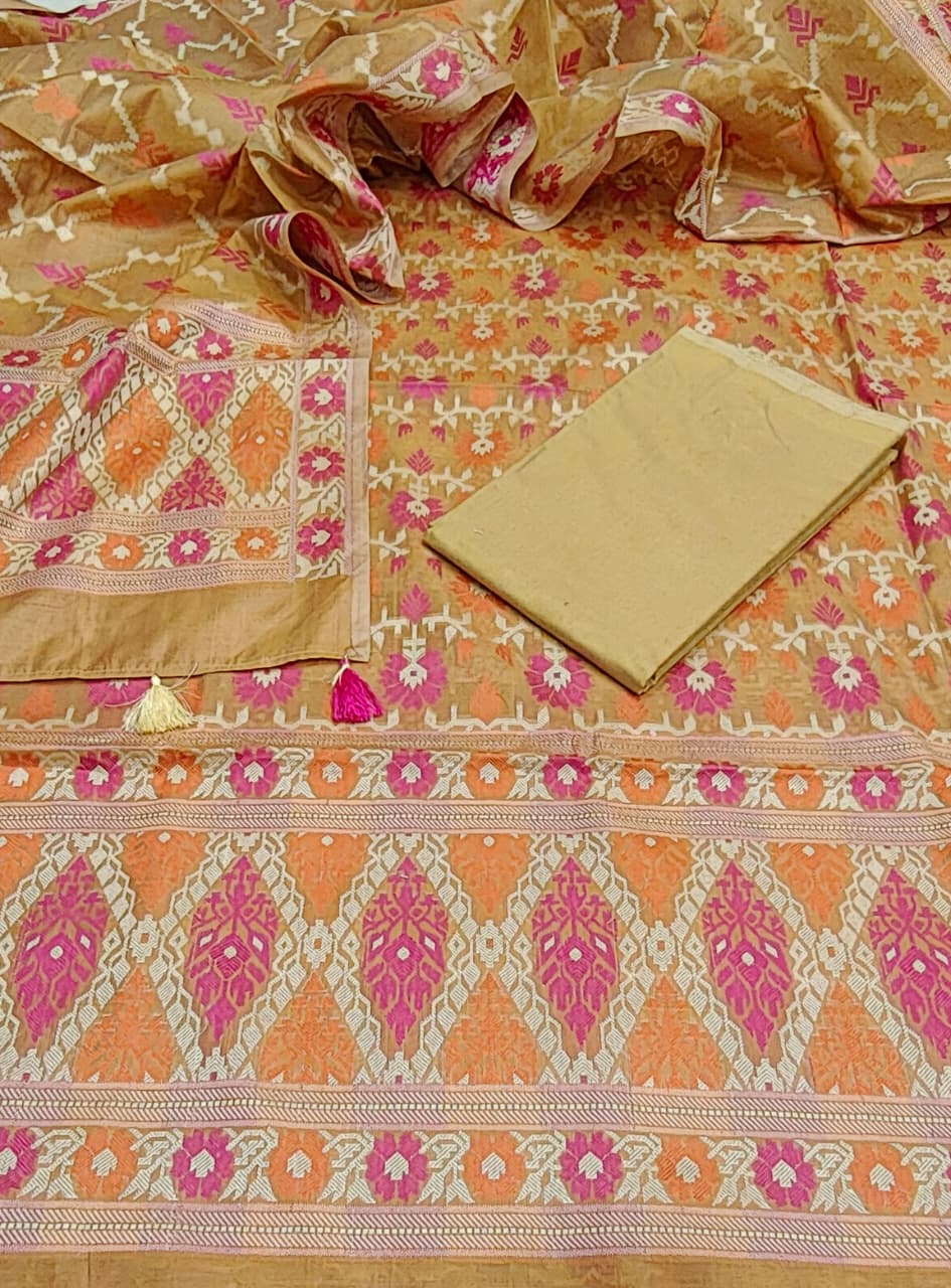 Mercerised cotton 3pc suit